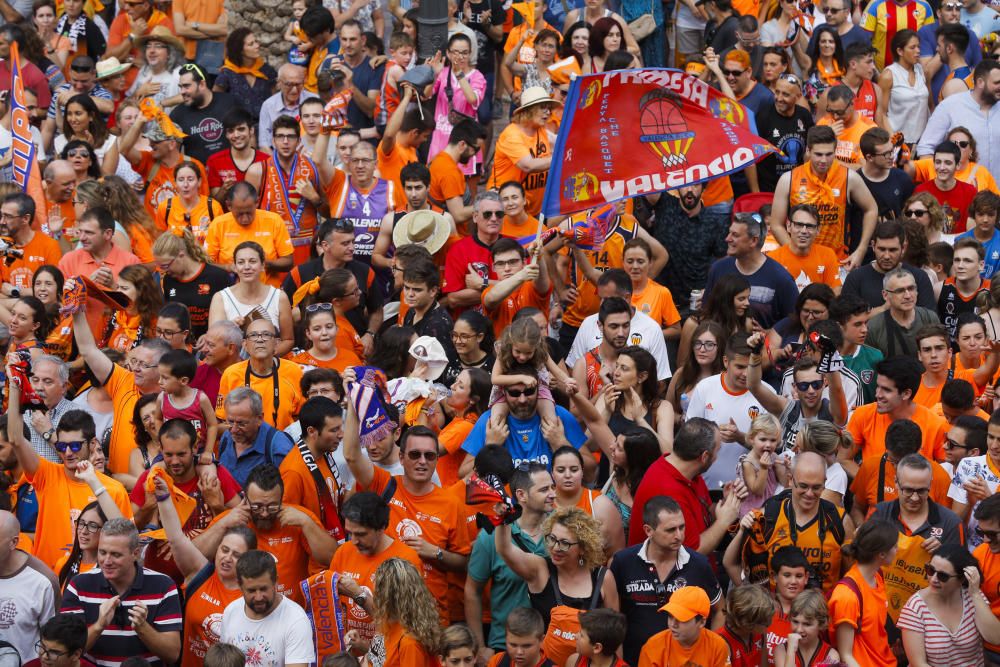 Actos de celebración del Valencia Basket