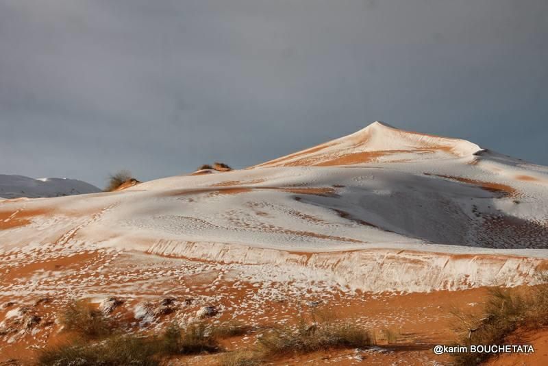 Nieve en el Sáhara