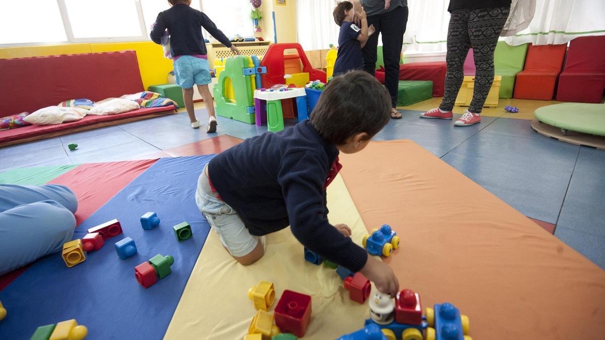 Niños en una escuela infantil de A Coruña