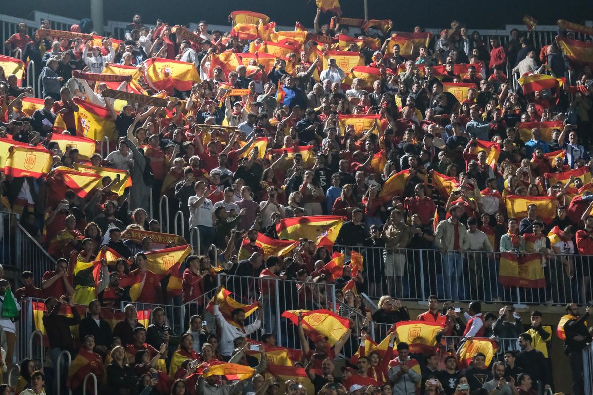 La Roja juega en Málaga contra Noruega, en imágenes