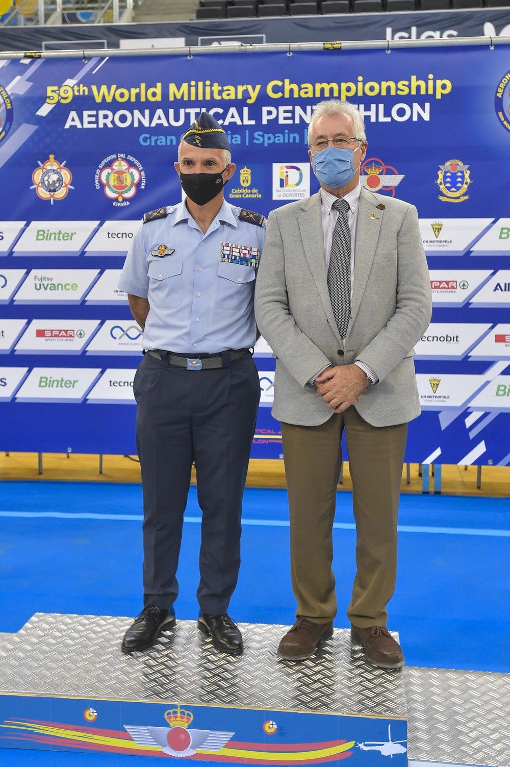 Ceremonia de clausura del Mundial de pentathlon aeronáutico