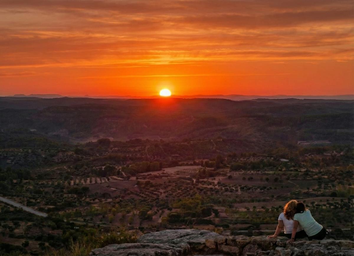 Vista de Calaceite desdela ermita de San Cristóbal
