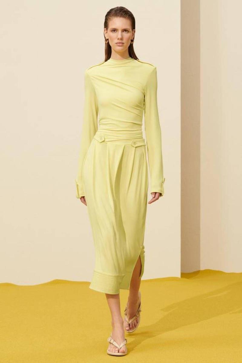 Vestido amarillo de Zara SRPLS