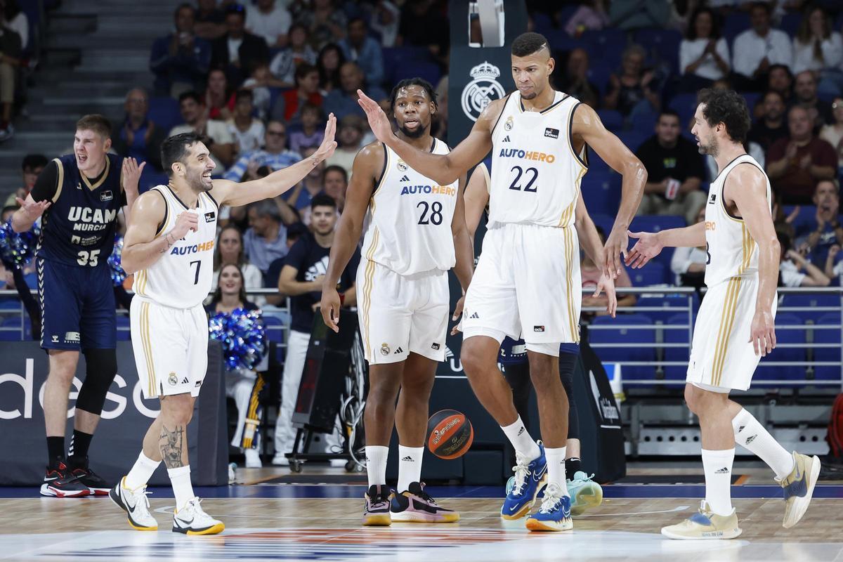 Campazzo y Tavares, ante el UCAM en Liga Endesa.