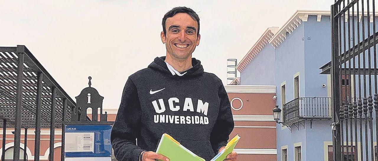 Luis Ángel Maté, en la UCAM tras realizar varios exámenes