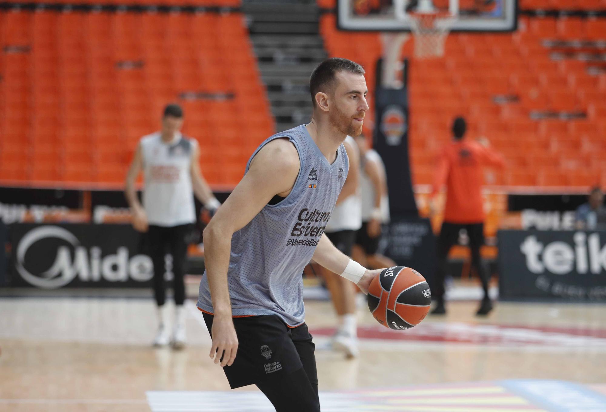 Así fue la sesión de entrenamiento para Valencia Basket