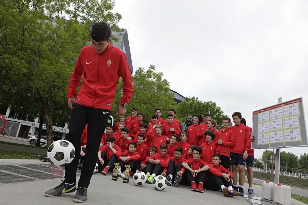 Fase gijonesa del concurso de toques de balón que lleva el nombre de Preciado