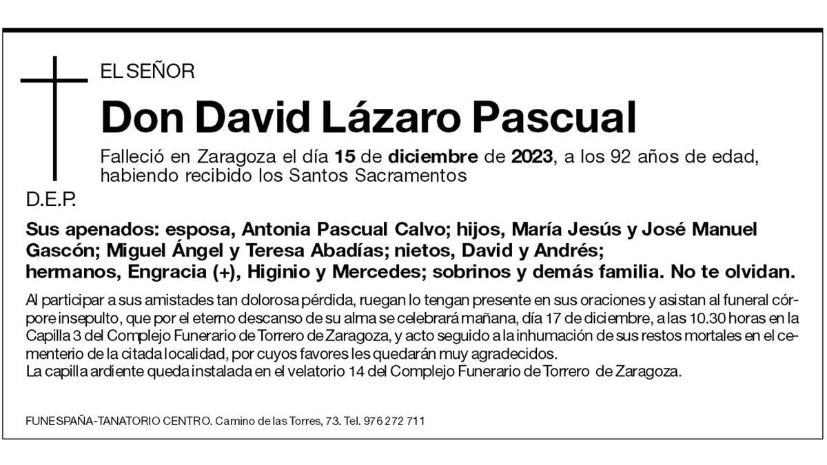 David Lázaro Pascual