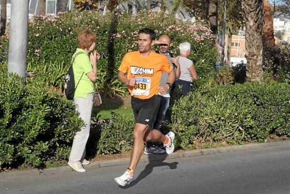 Auf der Strecke des Mallorca Marathons