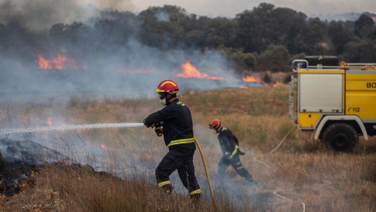 Foto de archivo de un incendio en la provincia de Zamora.