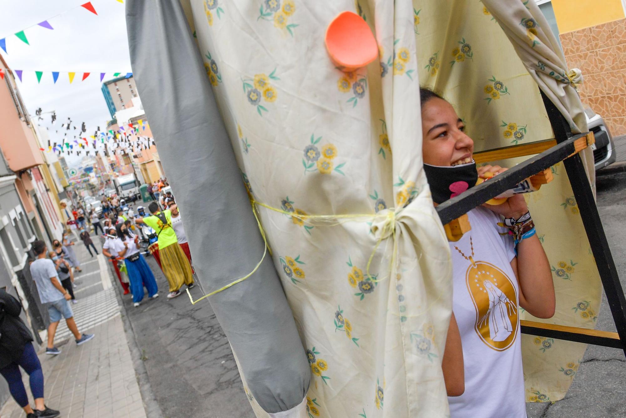 Pasacalles anunciador de las fiestas del Carmen en La Isleta (06/07/2021)