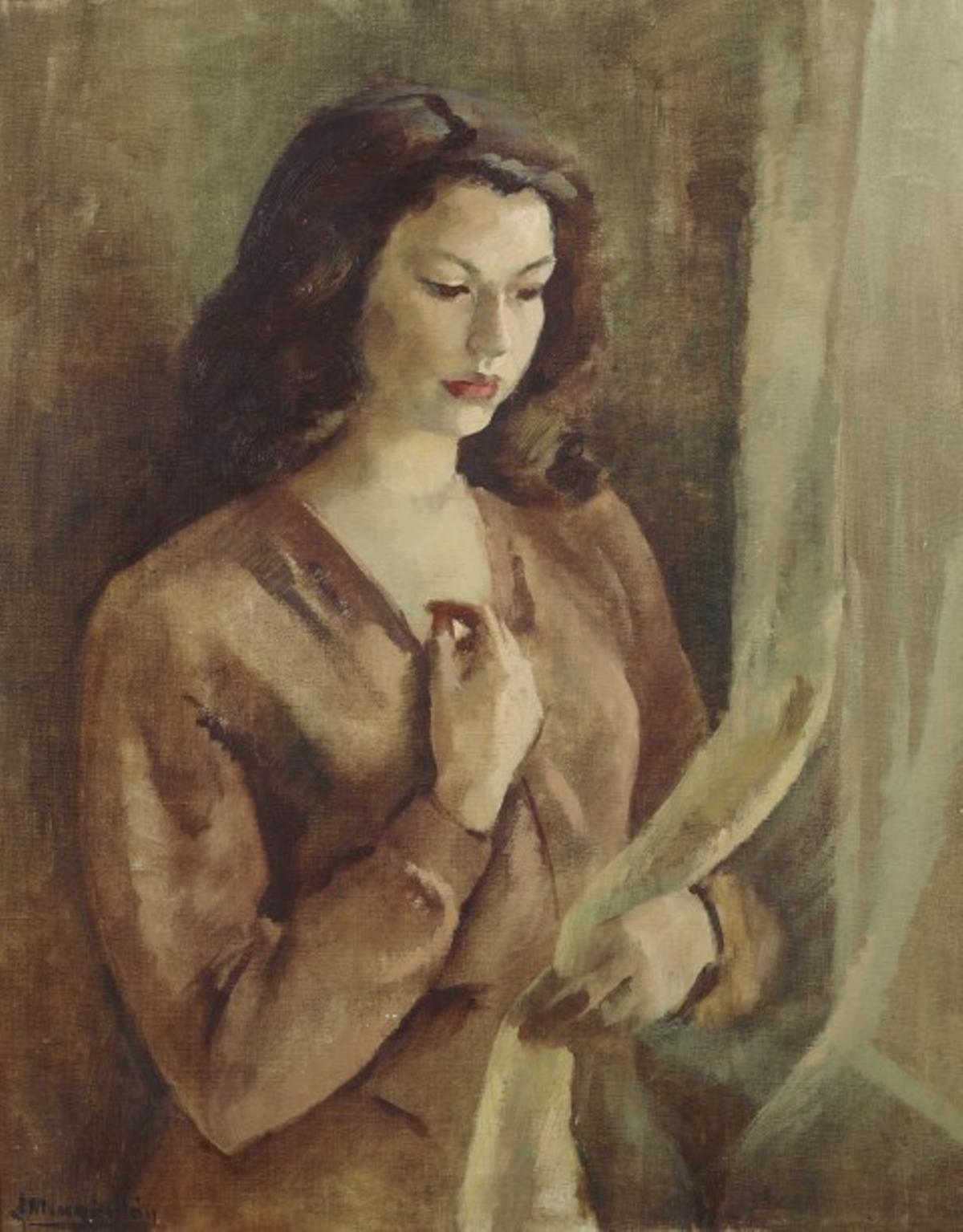 Obra "La Espera" de Julia Mingullón de 1945