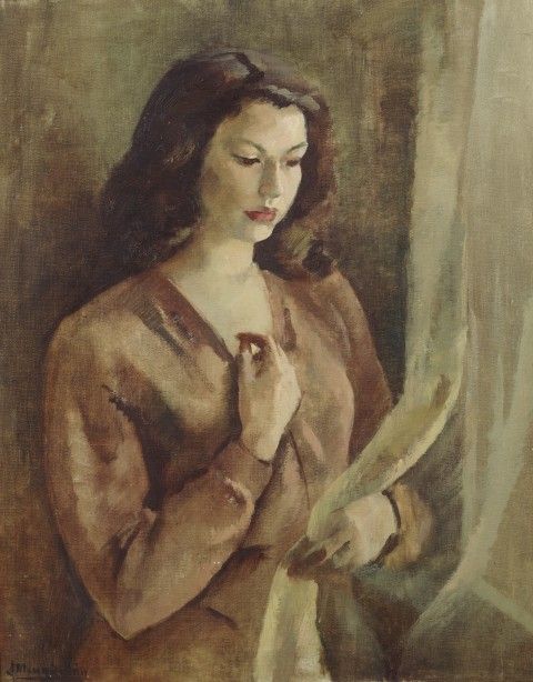 Obra "La Espera" de Julia Mingullón de 1945