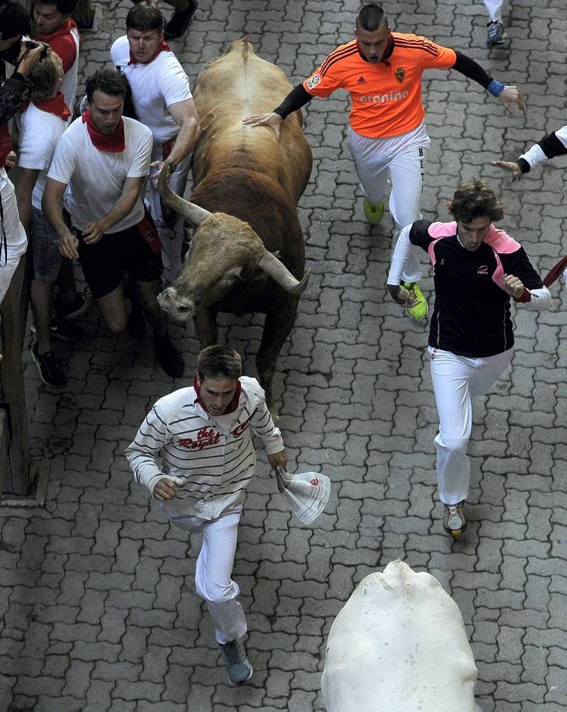 Penúltimo encierro de las fiestas de San Fermín