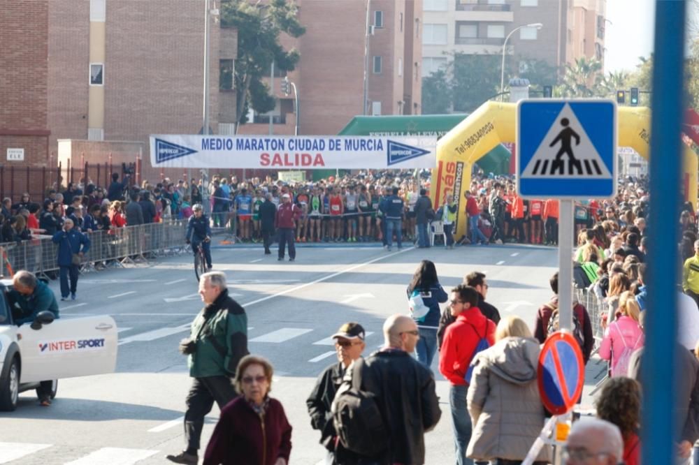 Media Maratón de Murcia: Ambiente en la salida