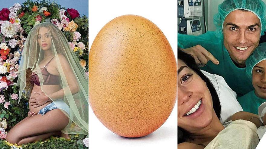Las tres fotos de Instagram con más 'likes': Beyoncé, un huevo y Cristiano Ronaldo