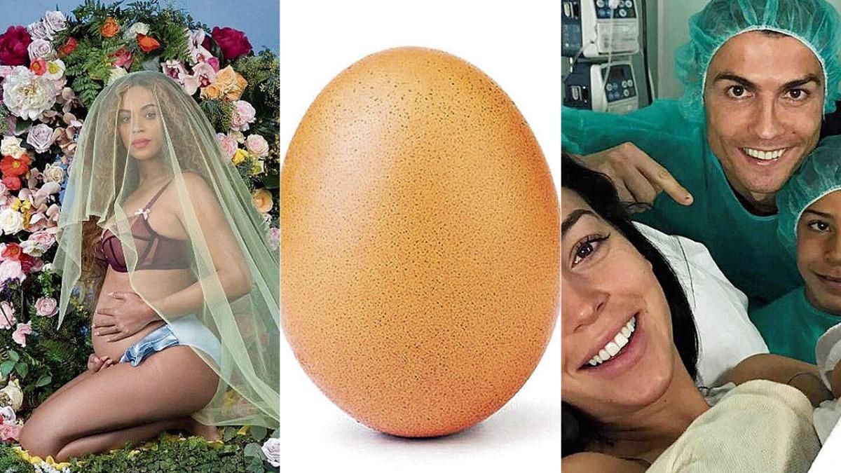 Las tres fotos de Instagram con más &#039;likes&#039;: Beyoncé, un huevo y Cristiano Ronaldo