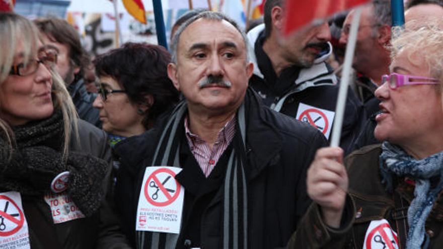 Manifestación que recorre las calles de Barcelona.