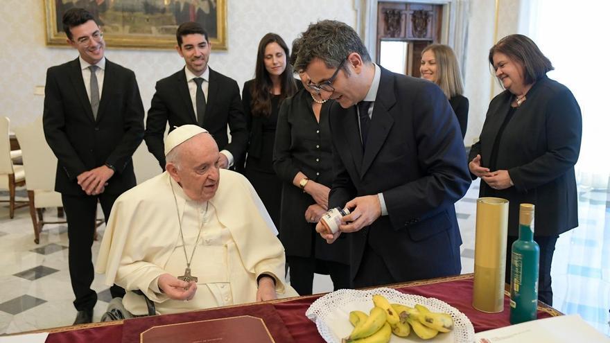 Torres agradece a Bolaños que haya obsequiado al papa Francisco con plátanos de La Palma