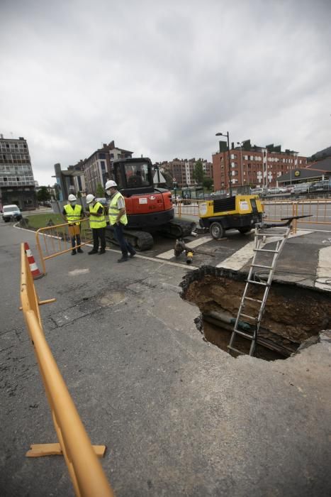 Fuga de gas en la avenida del Mar de Oviedo