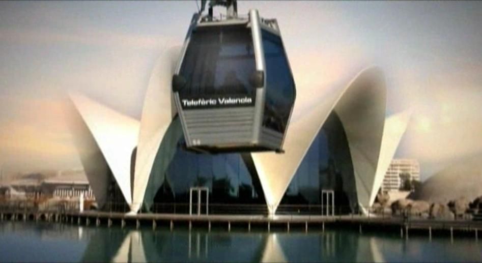 Un teleférico iba a conectar el Parque de Cabecera con la Marina Real (antiguo nombre de La Marina de València).