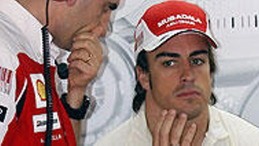 Fernando Alonso, en el circuito de Mónaco