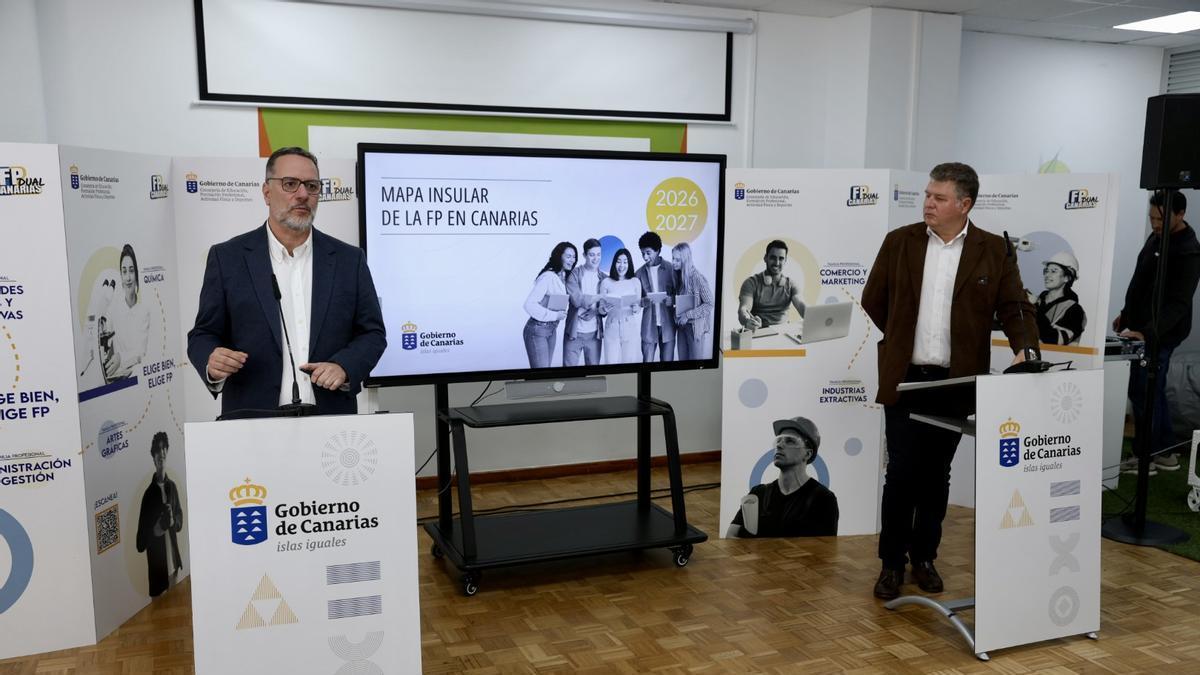 Canarias refuerza su FP con 184 nuevos ciclos, dobles titulaciones y una apuesta por la formación online