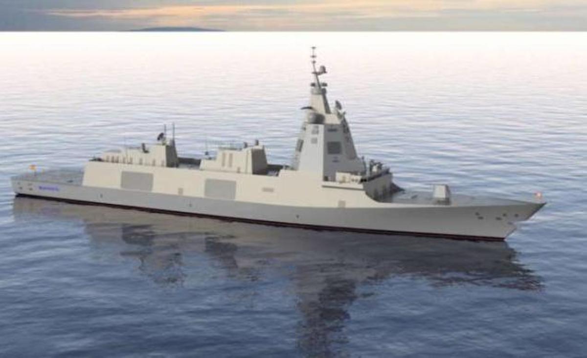 Recreación de las fragatas. // Ministerio de Defensa