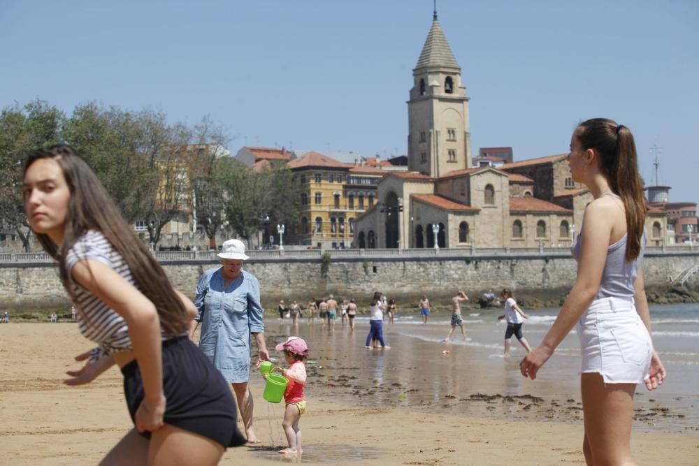 Jornada de calor en Gijón