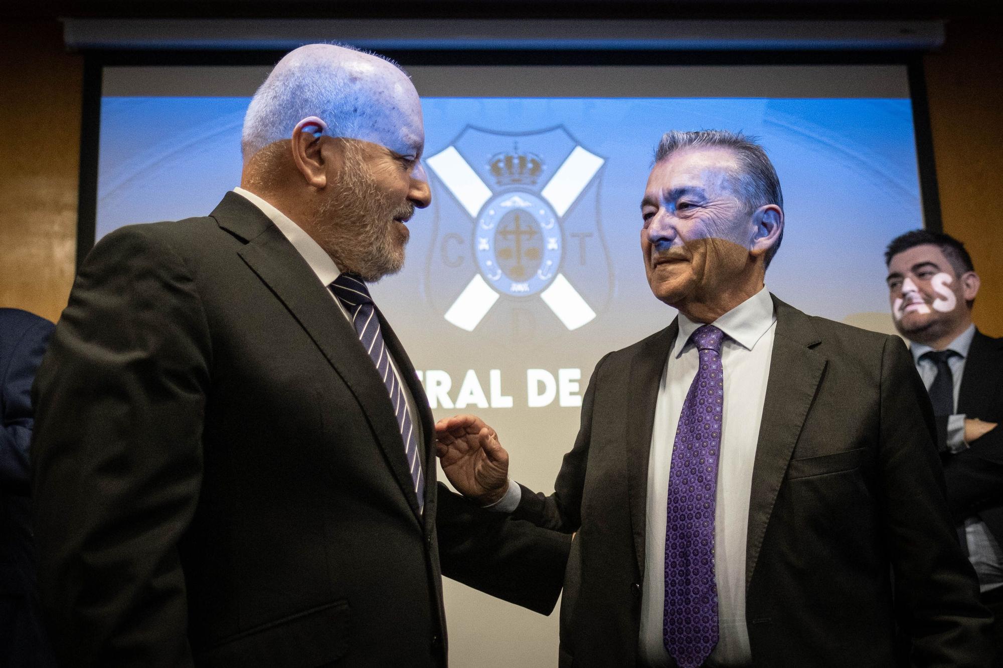 Paulino Rivero, nuevo presidente del CD Tenerife