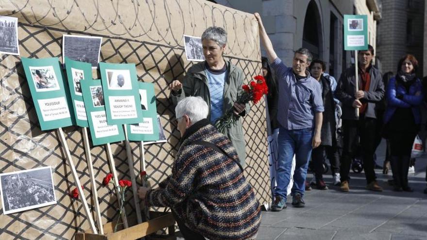 Acció reivindicativa i recollida de firmes, al febrer, a Girona