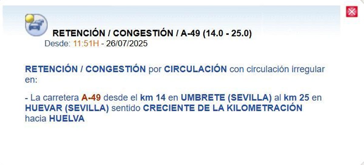 Retenciones en la A-49