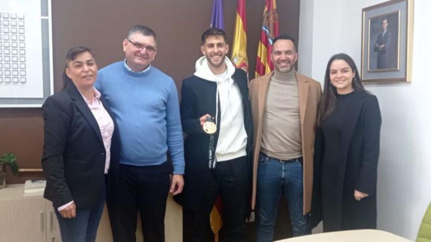 Daniel Quesada en la recepción que le ofreció el Ayuntamiento.