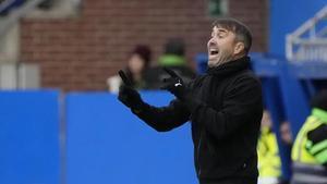 El entrenador del Deportivo Alavés, Eduardo Coudet, que ha cumplido un año al frente de los vitorianos.
