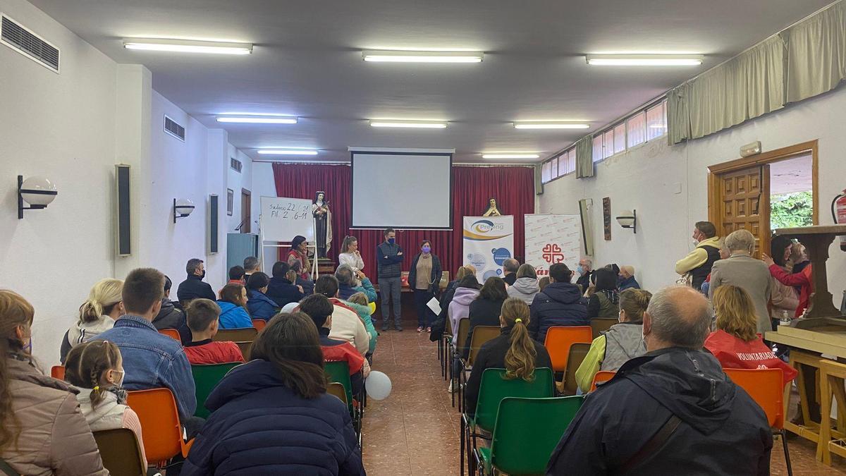 Acto de acogida de las familias ucranianas llegadas a Badajoz.