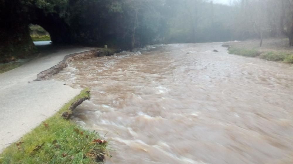 Tiempo en Asturias: Las espectaculares imágenes de las riadas, argayos e incidencias del temporal