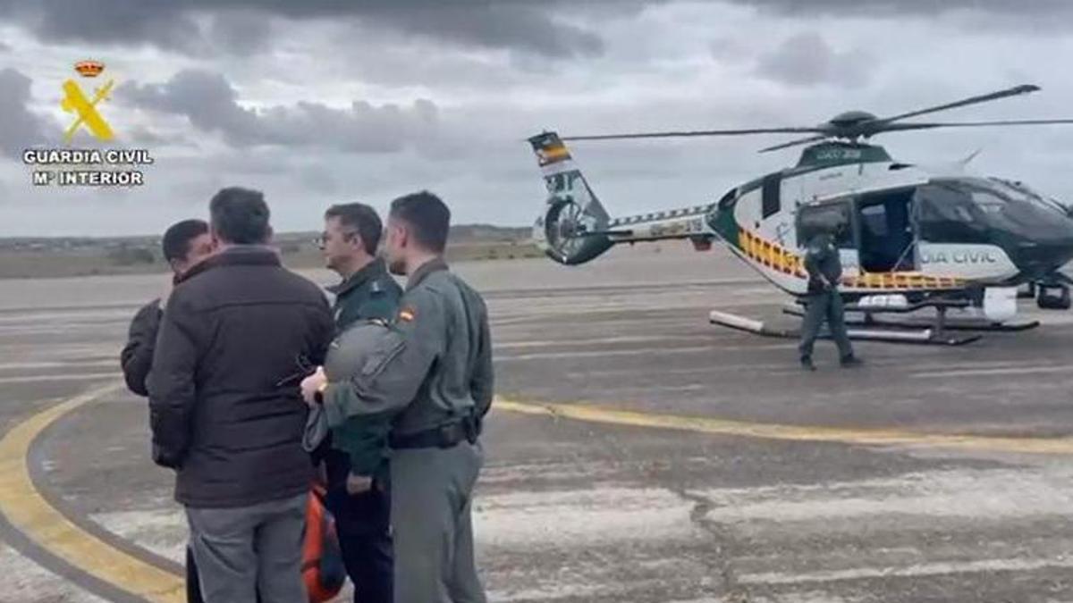 Video | Rescatan a un matrimonio que quedó ayer aislado en una finca de Novelda