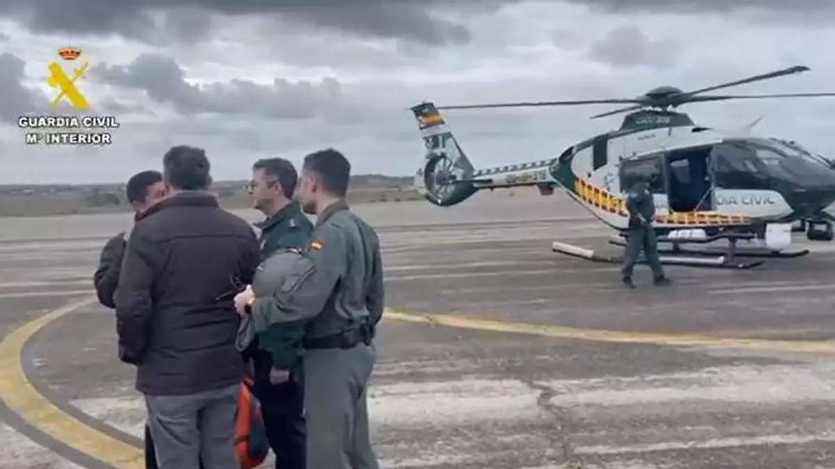 Video | Rescatan a un matrimonio que quedó ayer aislado en una finca de Novelda