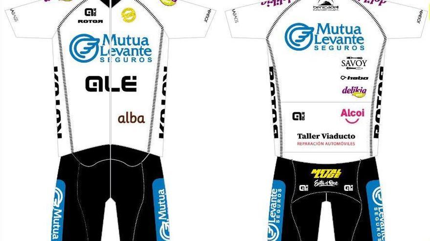 El diseño del maillot del Mutua Levante Alé para la campaña 2019