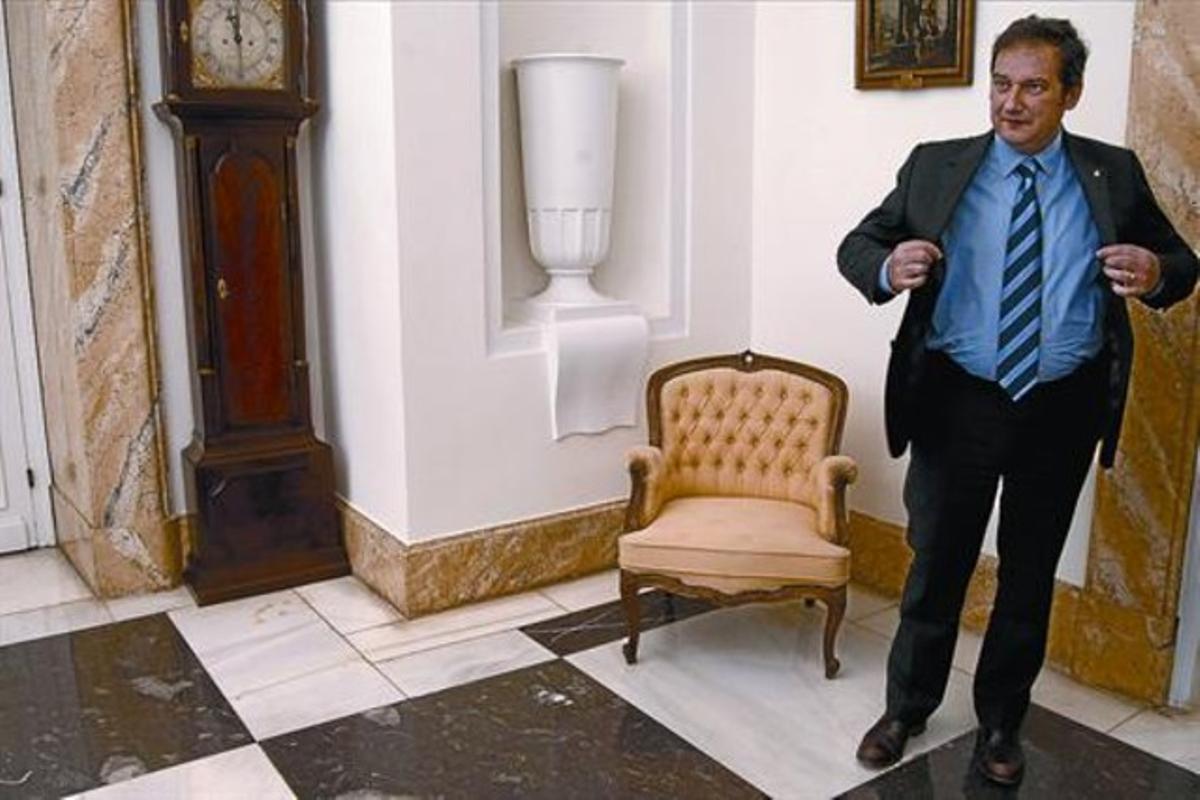 Jordi Hereu, ahir a Madrid, abans d’entrevistar-se amb el ministre de Justícia, Francisco Caamaño. Jordi Hereu, ahir a Madrid, abans d’entrevistar-se amb el ministre de Justícia, Francisco Caamaño.