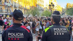 Dispositivo de seguridad pública de la Guàrdia Urbana de Tarragona y los Mossos dEsquadra durante las fiestas de Santa Tecla.
