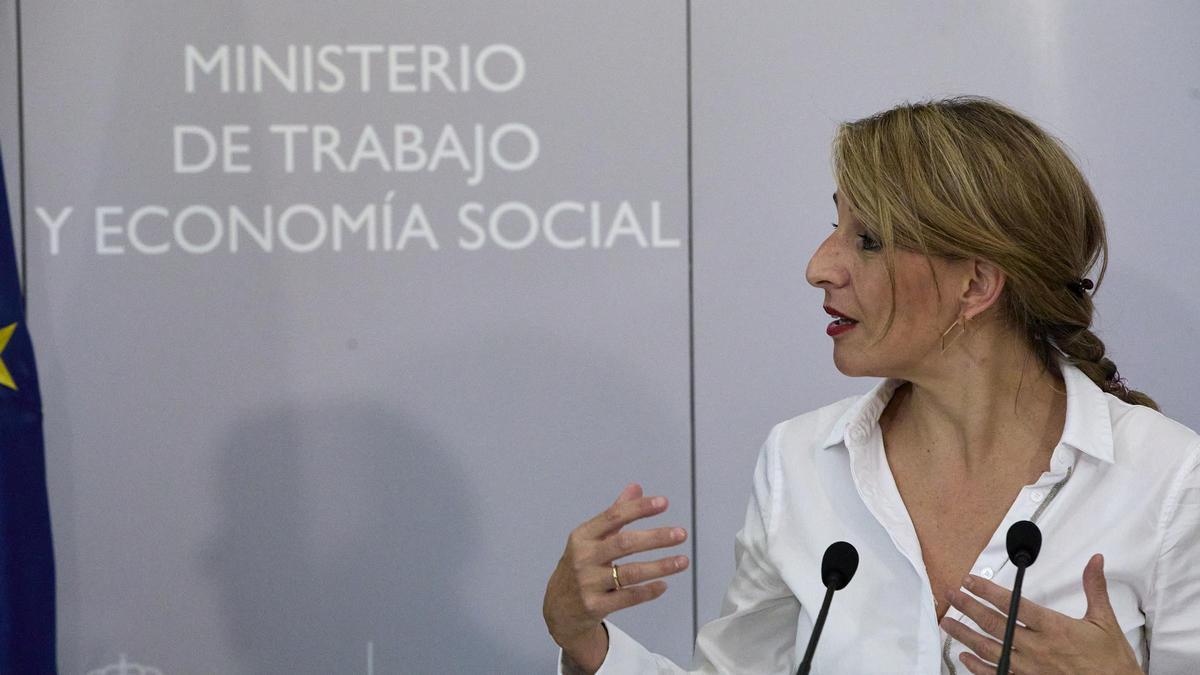 La vicepresidenta tercera del Gobierno y ministra de Trabajo y Economía Social, Yolanda Díaz.