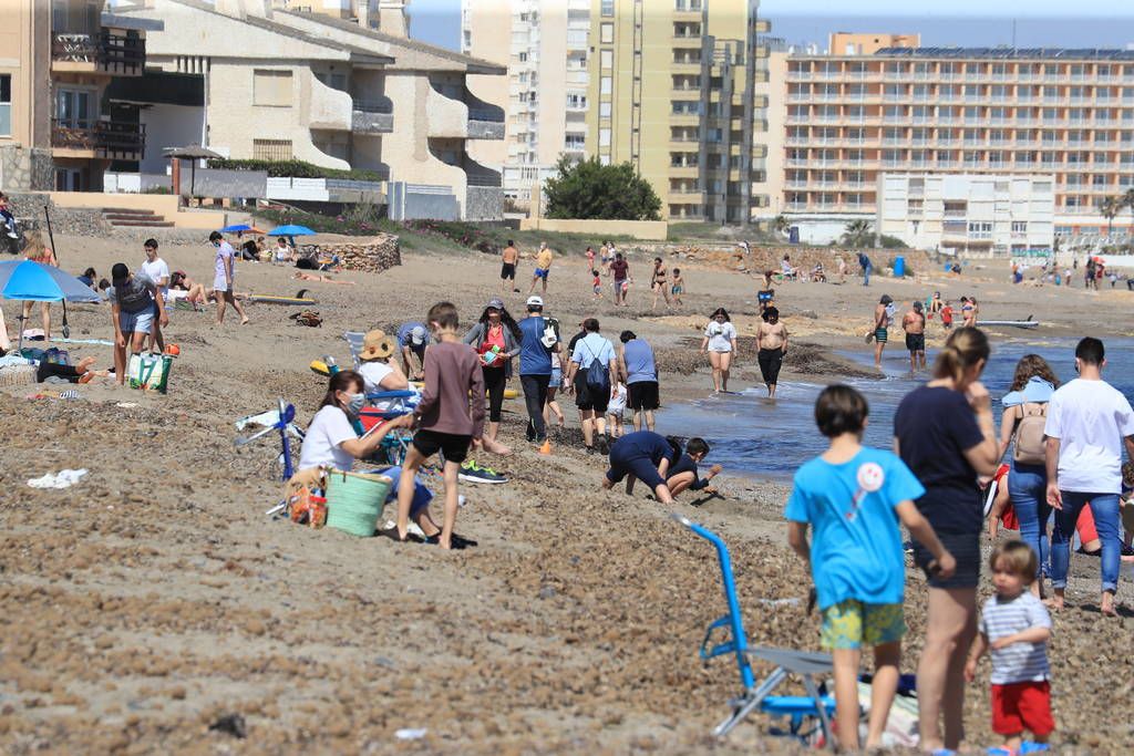 Así estaban hoy Cabo de Palos y La Manga