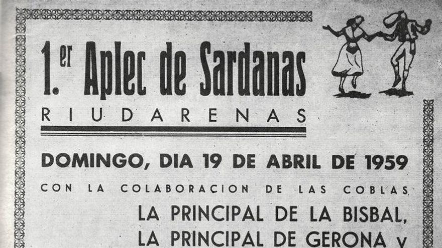 Riudarenes recupera aquest dissabte l’aplec de la sardana després de 43 anys