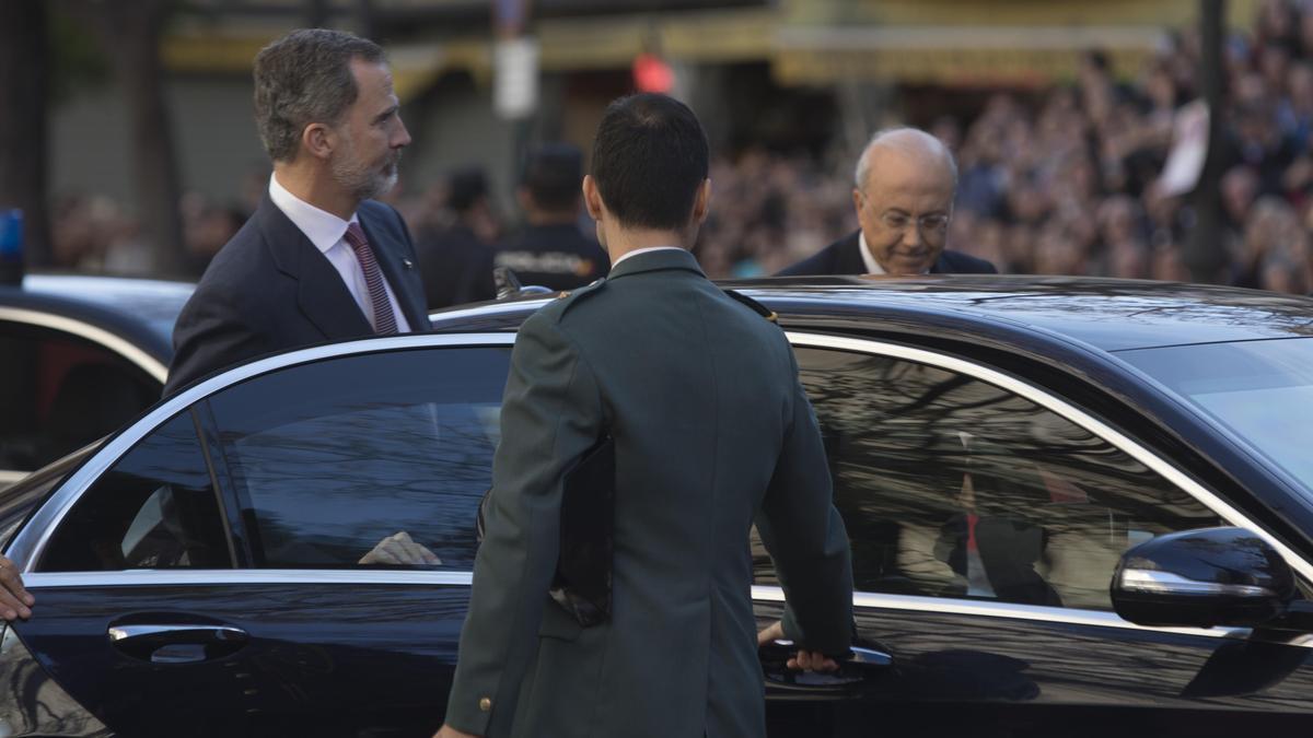 El Rey Felipe, en un acto en Valencia.