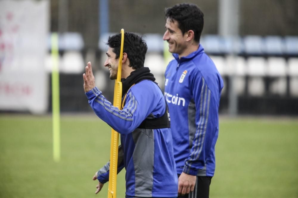 Entrenamiento del Real Oviedo en El Requexón