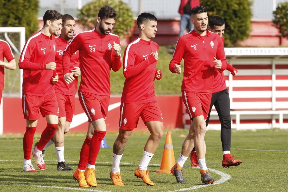 Entrenamiento del Sporting