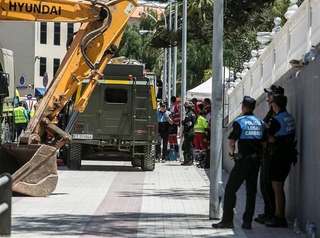 Derrumbe de un edificio de viviendas en Los Cristianos