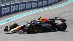 Max Verstappen, al volante de su Red Bull durante el Gran Premio de Miami