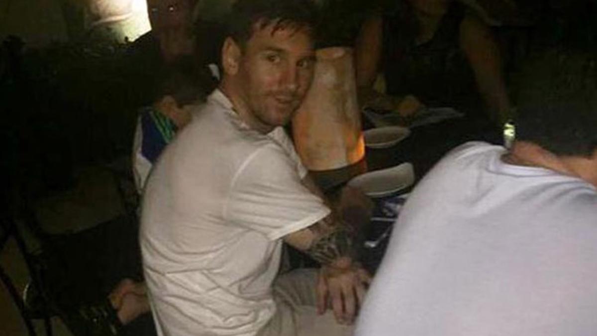 Messi, de vacaciones junto a su familia en el Caribe
